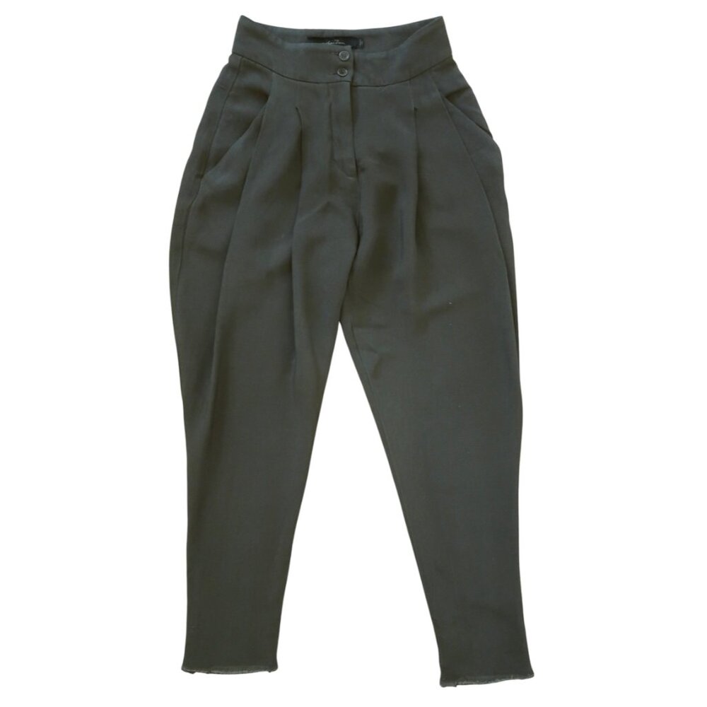 URBAN ZEN high waist pleated pants sz XS tapered leg NWOT Donna Karan